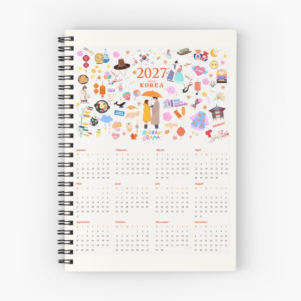 Item preview, korean 2027 calendar designed and sold by nelkrshop.
