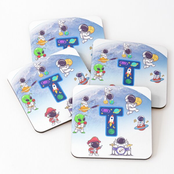 Item preview, Letter T Astronaut Monogram — Cute Space Initial Gift for Kids designed and sold by BoldcreationsM.