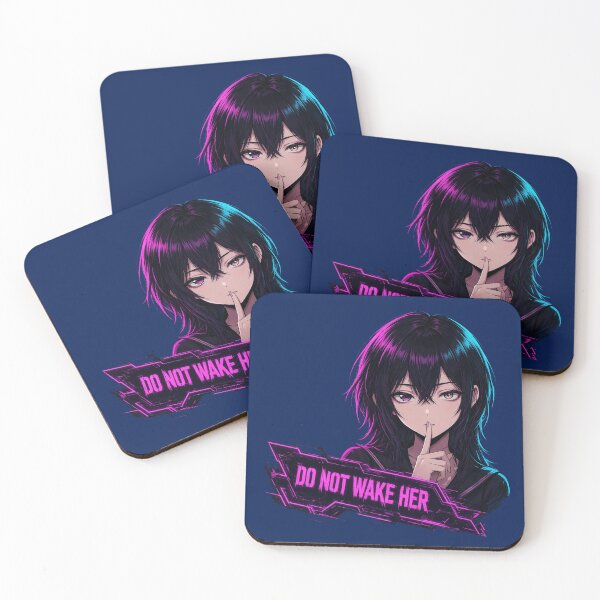 Item preview, Do Not Wake Her Dark Emo Anime Stare designed and sold by rowanwrigh.