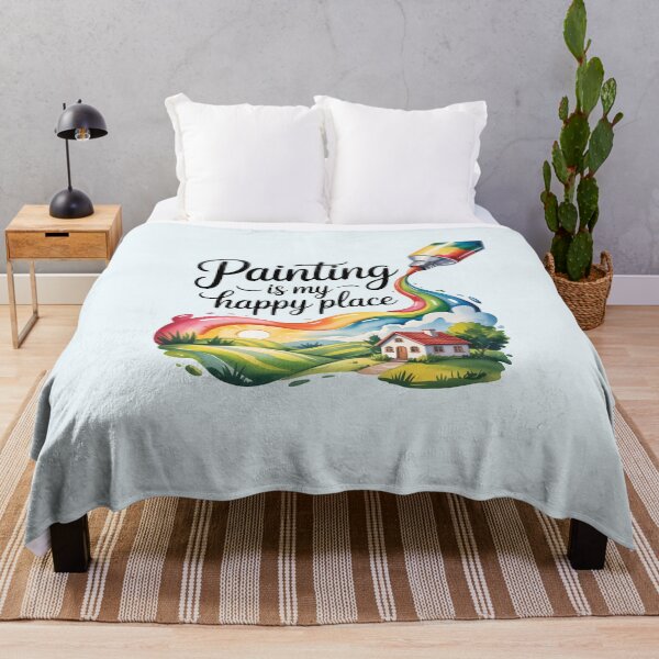 Item preview, Painting Is My Happy Place – Inspirational Artist and Painting Design designed and sold by Jollys-ArtShop.