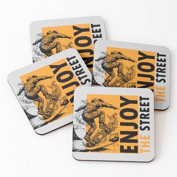 Item preview, Enjoy The Street Skateboarding Ornamental Skater Urban Art Graphic designed and sold by KiwiRider.