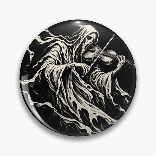 Item preview, Expressionist Ghost Violinist Gothic Horror Music Art designed and sold by Meandmyshop.