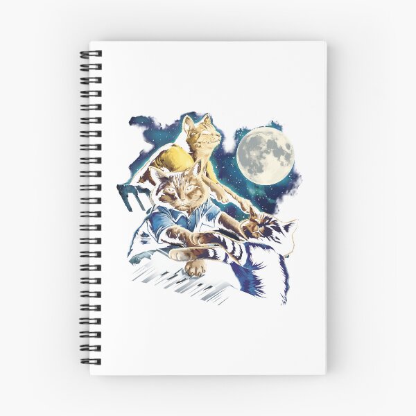 Item preview, Space Cats Playing Piano Keyboard Moon designed and sold by ArtSantosv.