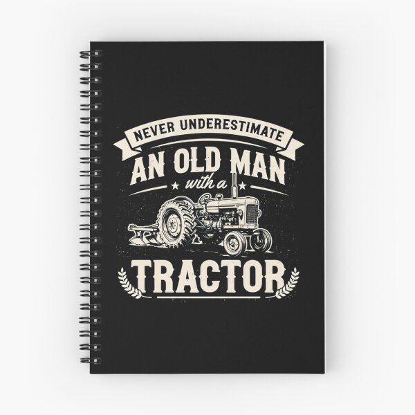 Item preview, Never Underestimate An Old Man With A Tractor, Funny Farmer designed and sold by Dabbing Turtle Designs.