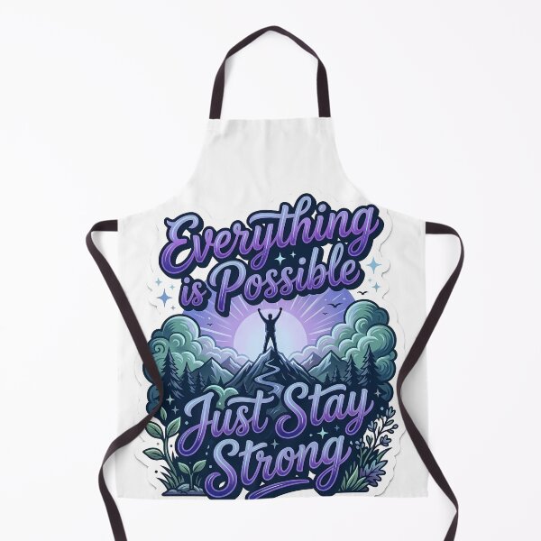 Item preview, Everything Is Possible Mountain Climbing Motivational Quote designed and sold by SnapStickerHub.