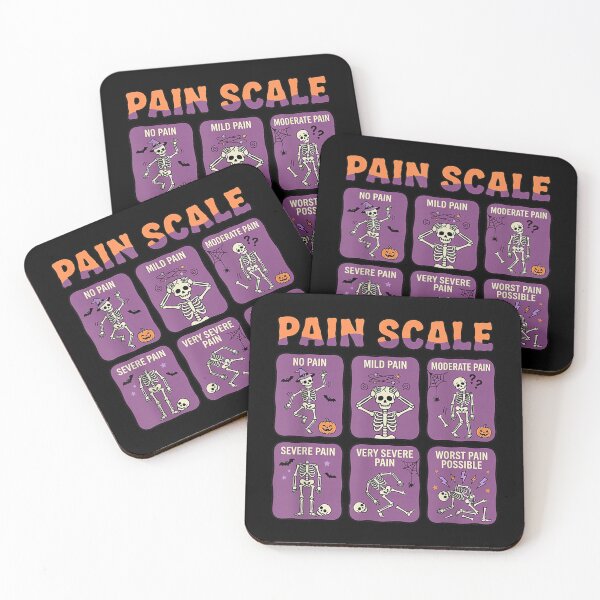 Item preview, Pain Scale Skeleton Trauma Nurse Halloween Nursing Humor designed and sold by hoganpineda.