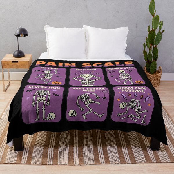 Item preview, Pain Scale Skeleton Trauma Nurse Halloween Nursing Humor designed and sold by hoganpineda.
