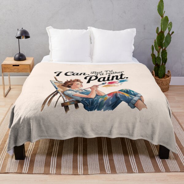 Item preview, I Can, But I’d Rather Paint – Funny Artist and Painting Humor Design designed and sold by Jollys-ArtShop.