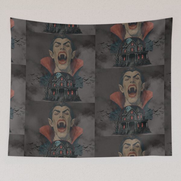 Item preview, Vintage Vampire Haunted House Classic Horror Halloween designed and sold by harryordinary.