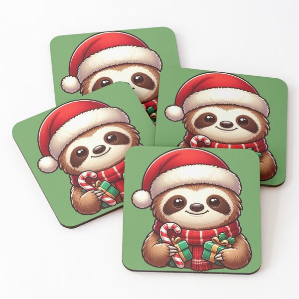 Item preview, Christmas Sloth designed and sold by NerdiPop.