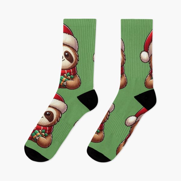 Artikelvorschau, Weihnachtsfaultier entworfen und verkauft von NerdiPop.