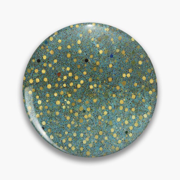 Item preview, Deep Teal and Shimmering Gold Polka Dot Art designed and sold by Piotrek0001.