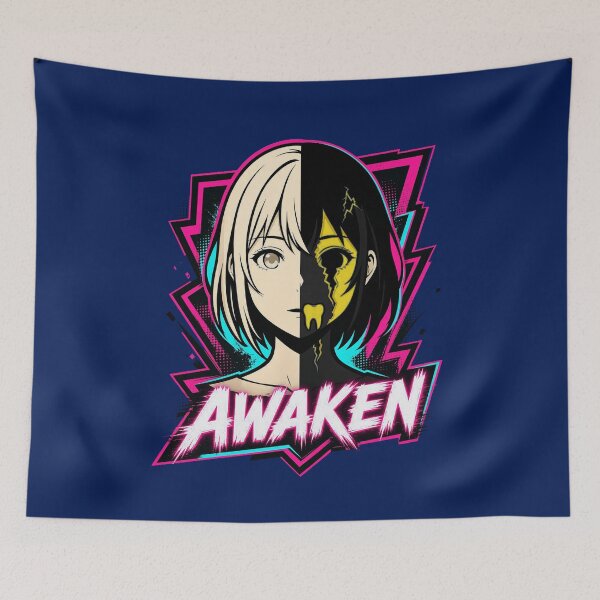 Item preview, Awaken Duality Light And Dark Anime Face designed and sold by tommyrichardse.