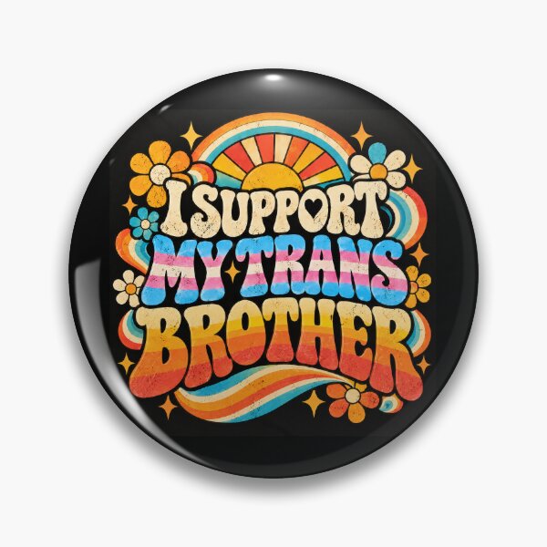 Item preview, 70's I support My Trans Brother designed and sold by Murbee.
