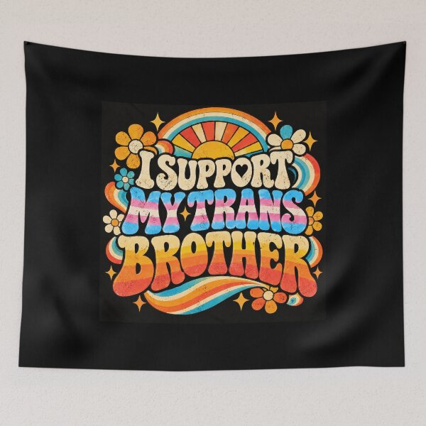 Item preview, 70's I support My Trans Brother designed and sold by Murbee.