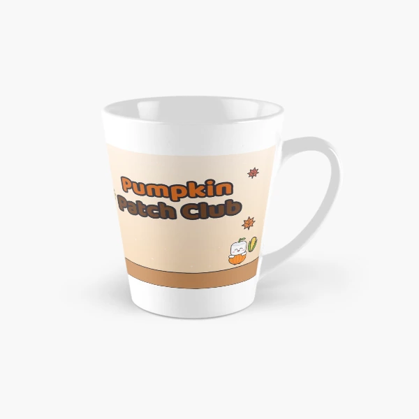 Pumpkin Patch Club - Cozy Fall Marshmallow Pip with a Pumpkin — Classic Mug by BiMood