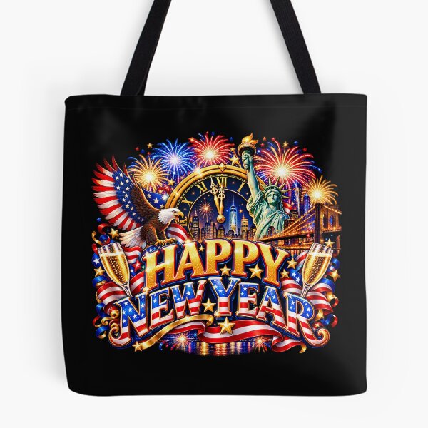 Item preview, America USA - See in the Next Year - Happy New Year Fireworks designed and sold by Genius Geek.