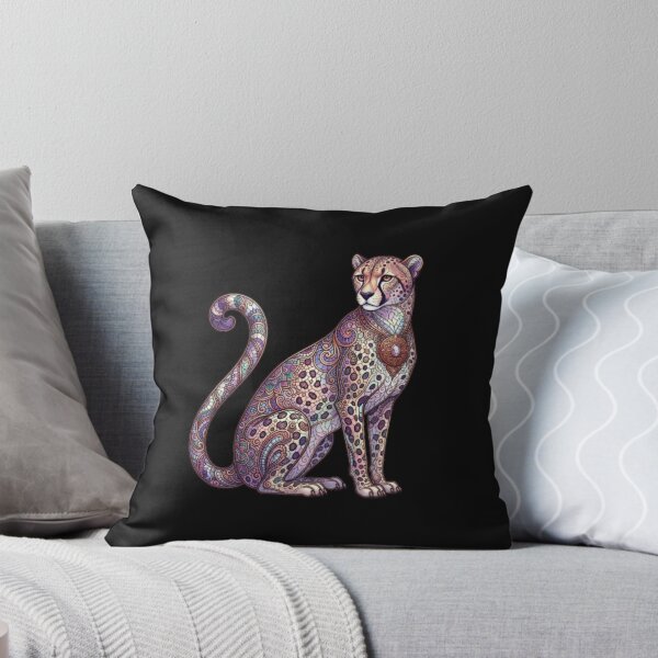 Item preview, Mosaic Cheetah Stained Glass Mandala Leopard Wildlife Art designed and sold by ArtivaaStudio.