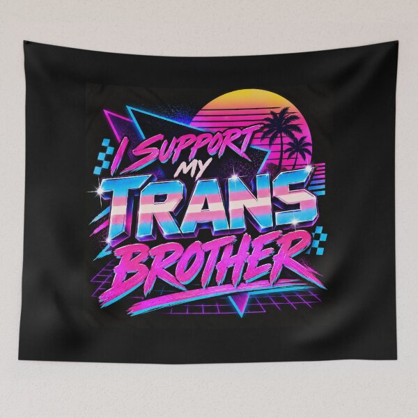 Item preview, 80's I support My Trans Brother. designed and sold by Murbee.