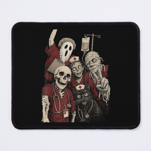 Item preview, Halloween Nurse Squad Skeleton Spooky Nursing Crew RN Scrubs designed and sold by hoganpineda.