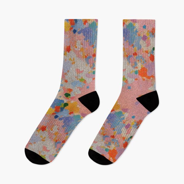 Item preview, Pastel Peach Stippled Modern Abstract Art designed and sold by Piotrek0001.
