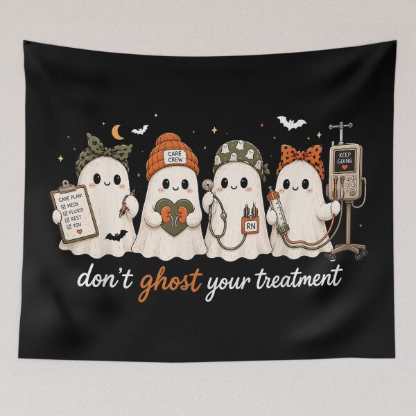 Item preview, Don't Ghost Your Treatment Funny Dialysis Nurse RN Halloween designed and sold by hoganpineda.