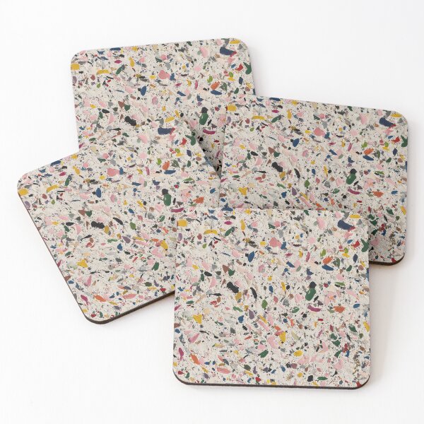 Item preview, Neutral Grey and Blue Stone Terrazzo Pattern designed and sold by Piotrek0001.