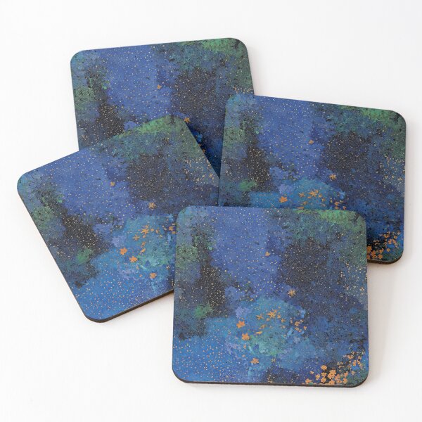 Item preview, Celestial Midnight Blue Starry Dust Art designed and sold by Piotrek0001.