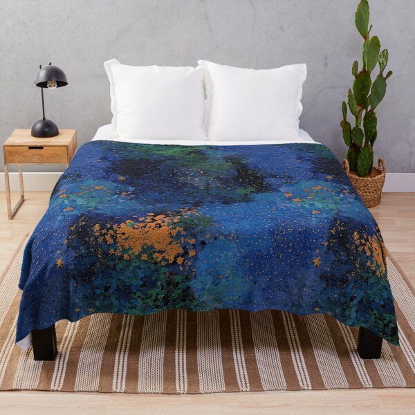 Item preview, Celestial Midnight Blue Starry Dust Art designed and sold by Piotrek0001.