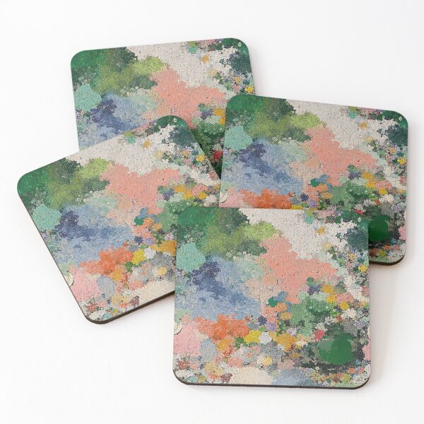 Item preview, Impressionist Garden Flower Dot Watercolor Art designed and sold by Piotrek0001.