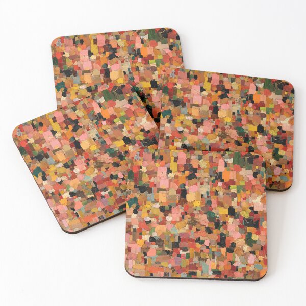 Item preview, Warm Autumn Pixelated Confetti Mosaic Art designed and sold by Piotrek0001.