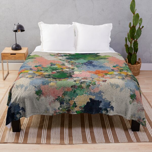 Item preview, Impressionist Garden Flower Dot Watercolor Art designed and sold by Piotrek0001.