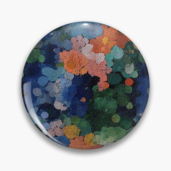 Item preview, Deep Blue and Peach River Pebble Mosaic designed and sold by Piotrek0001.