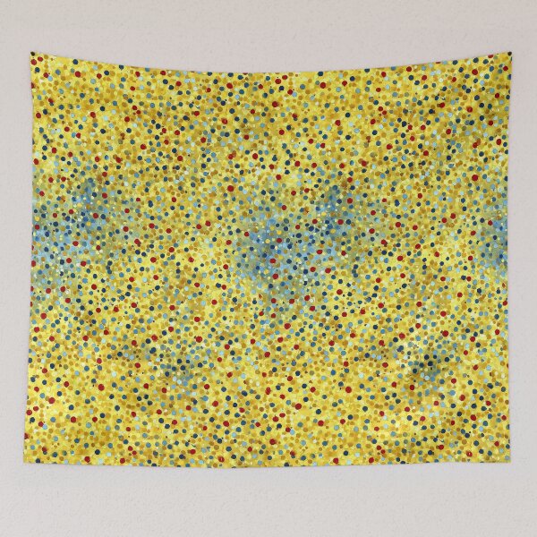 Item preview, Joyful Yellow Pointillist Dot Pattern Art designed and sold by Piotrek0001.