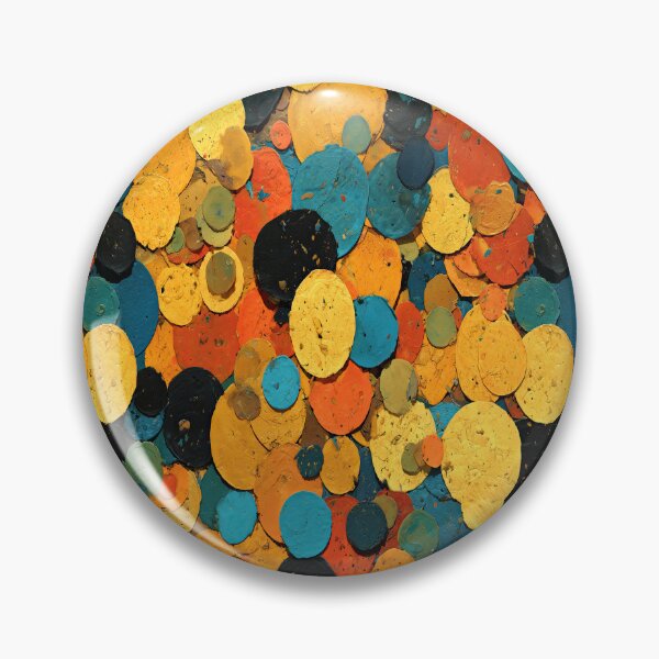 Item preview, Pop Art Orange and Teal Bold Dot Pattern designed and sold by Piotrek0001.
