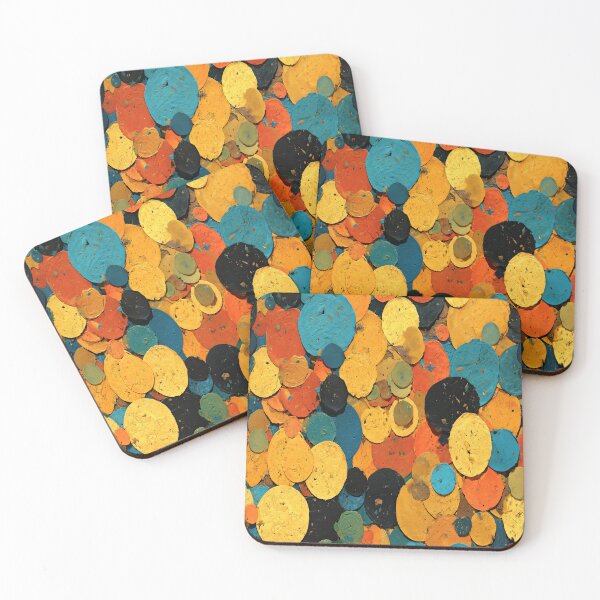 Item preview, Pop Art Orange and Teal Bold Dot Pattern designed and sold by Piotrek0001.