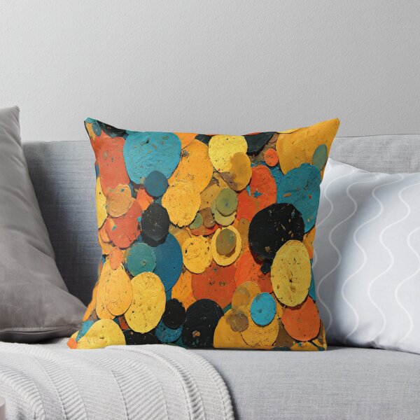 Item preview, Pop Art Orange and Teal Bold Dot Pattern designed and sold by Piotrek0001.