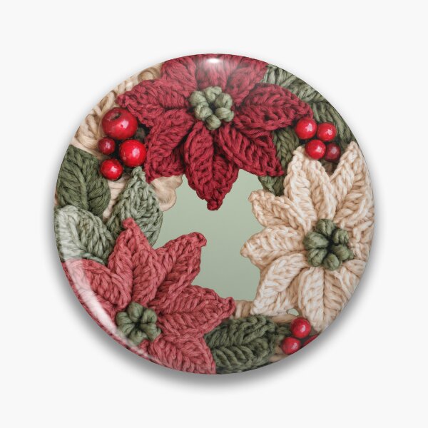Item preview, Curly Wreath Poinsettias and Berries designed and sold by scicilysimonee.