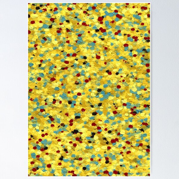 Item preview, Dense Yellow and Red Celebration Confetti Art designed and sold by Piotrek0001.