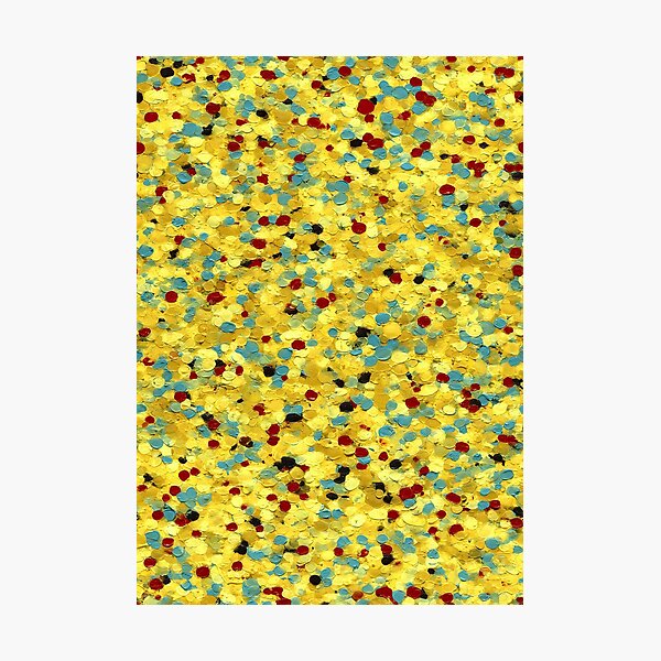 Item preview, Dense Yellow and Red Celebration Confetti Art designed and sold by Piotrek0001.