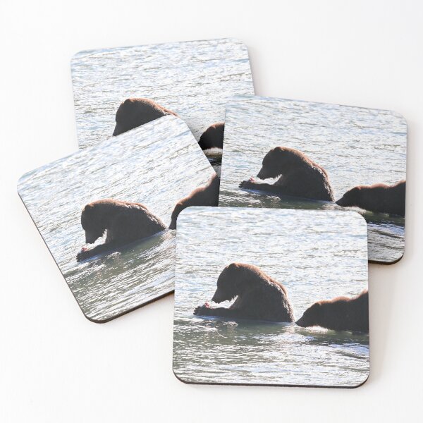 Item preview, Grizzly mother and cub designed and sold by zumi.