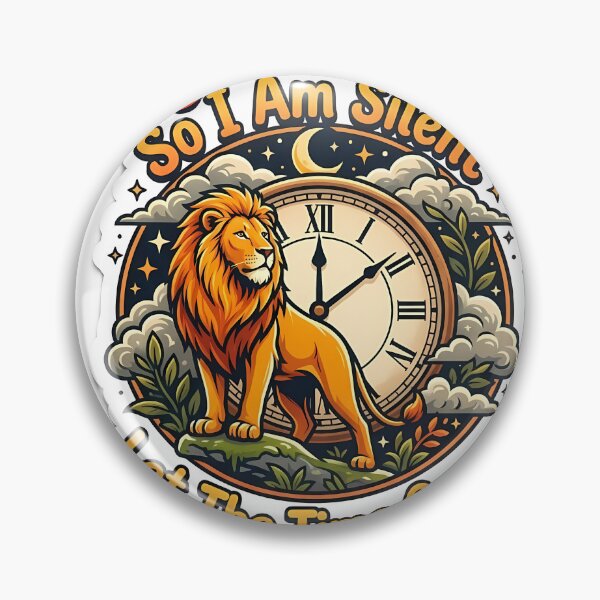 Item preview, Lion Vintage Clock Motivational Quote Sticker designed and sold by SnapStickerHub.