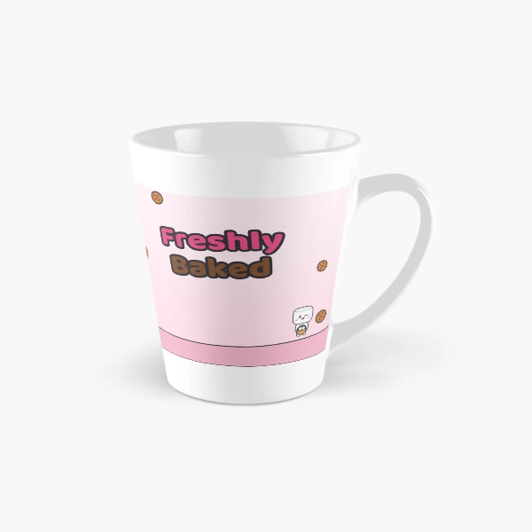 Freshly Baked - Cute Baker Marshmallow Pip with a Cupcake — Classic Mug by BiMood