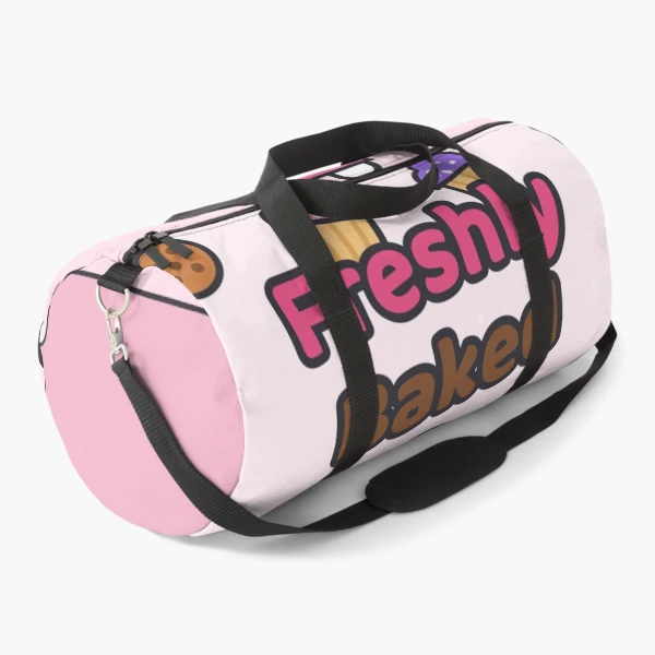 Freshly Baked - Cute Baker Marshmallow Pip with a Cupcake — Duffle Bag by BiMood