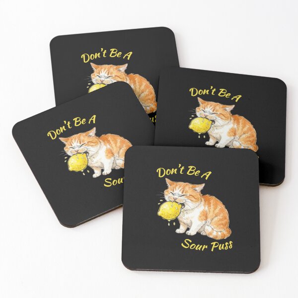 Item preview, Don't Be A Sour Puss Orange Tabby  designed and sold by Sunbeams & Tails.