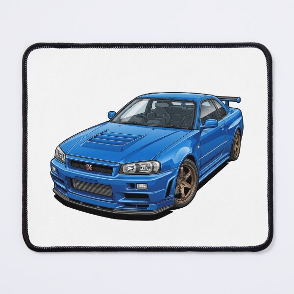 Item preview, 1999 Bayside Blue Nissan Skyline GT-R R34 V-Spec JDM Sticker designed and sold by Fixnovaguide.