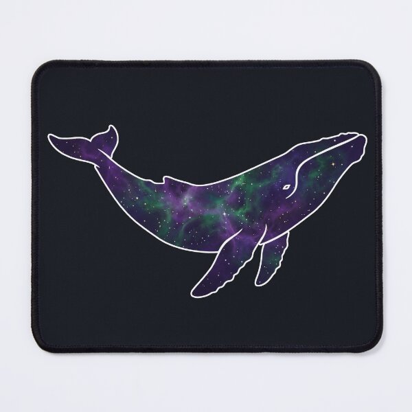 Item preview, Minimalist Celestial Breaching Whale Galaxy Nebula Art designed and sold by pattman.
