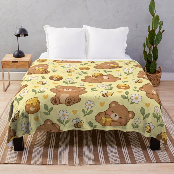 Item preview, Cute Teddy Bears & Bees Pattern designed and sold by han61578.