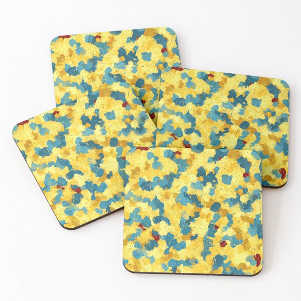 Item preview, Vivid Yellow and Blue Expressionist Splatter Art designed and sold by Piotrek0001.
