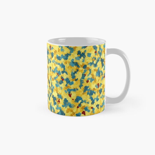 Item preview, Vivid Yellow and Blue Expressionist Splatter Art designed and sold by Piotrek0001.